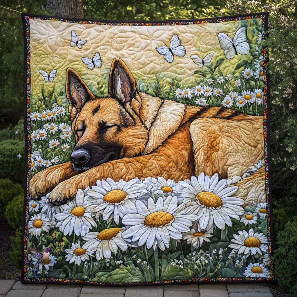 German Shepherd Sleeping WT1610014CL Quilt