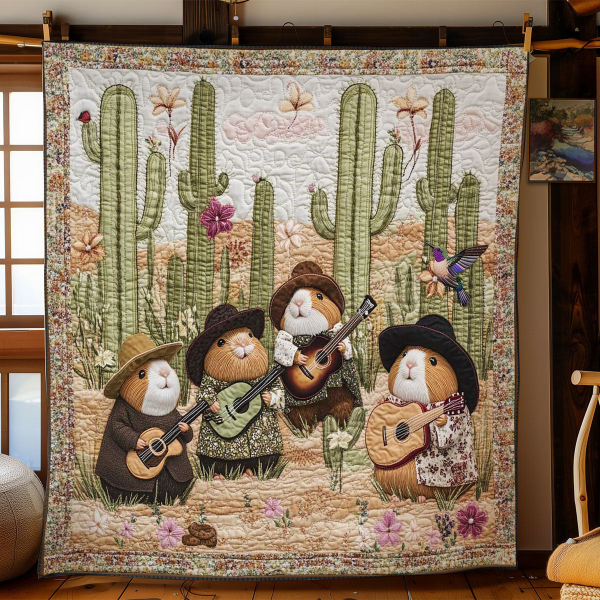 Guinea Pig Bandits WN3110106CL Quilt