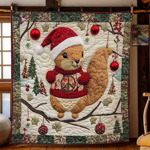 Merry Squirrel WN0711033CL Quilt