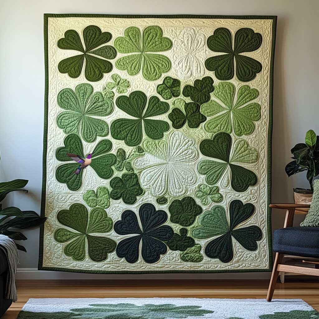 Lucky Four Leaf Clover WN3110003CL Quilt