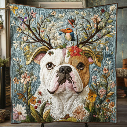 Flower Bulldog WU2310041CL Quilt