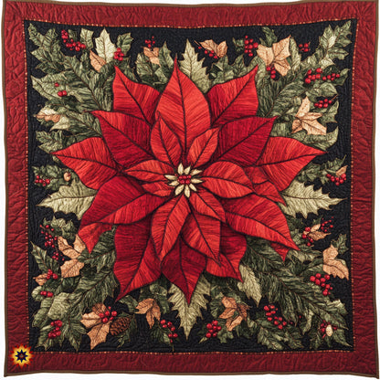 Poinsettia WU0911023CL Quilt