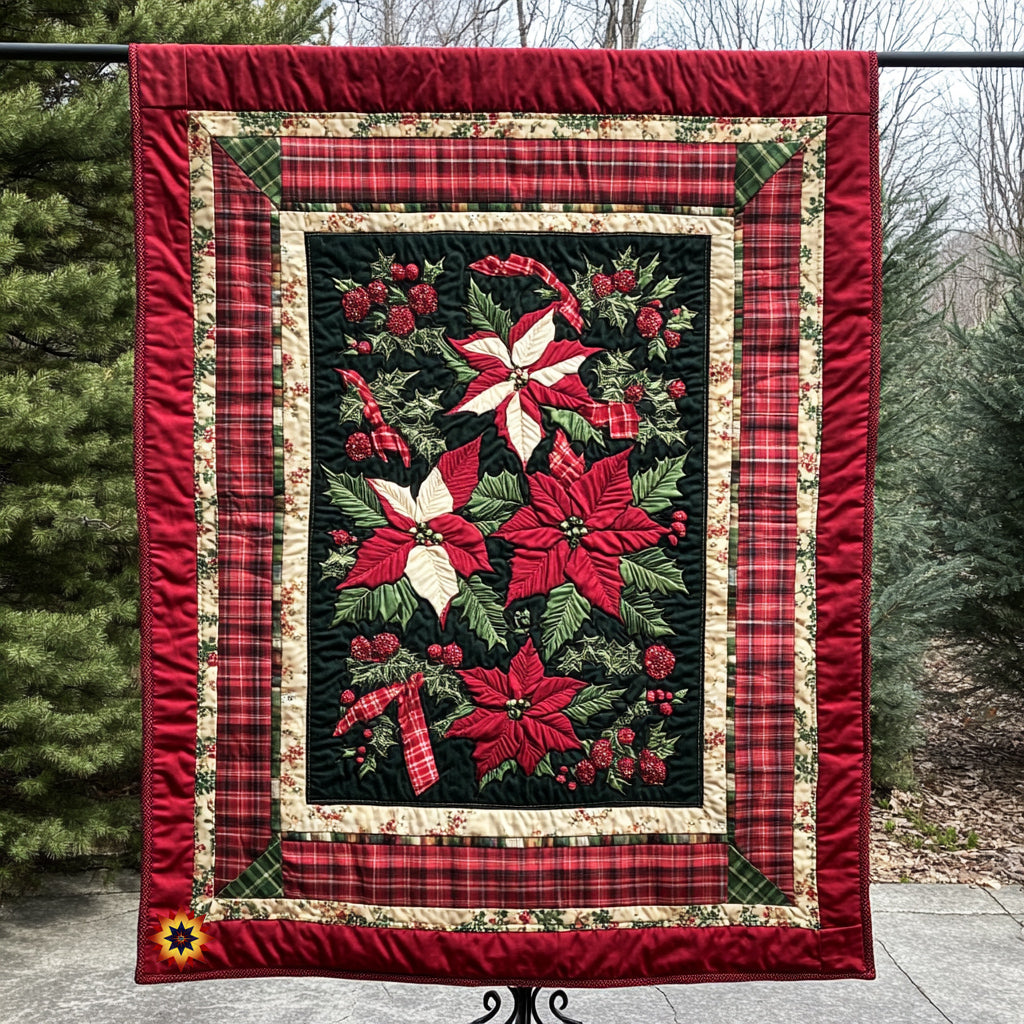 Poinsettia WU0911012CL Quilt