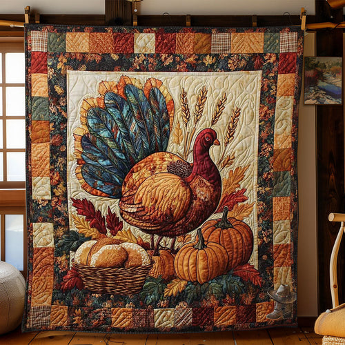 Rustic Turkey Charm WN2011051CL Quilt