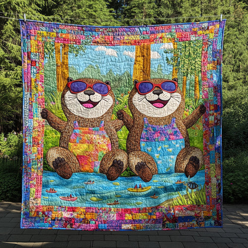 Otter Happy WT2310004CL Quilt