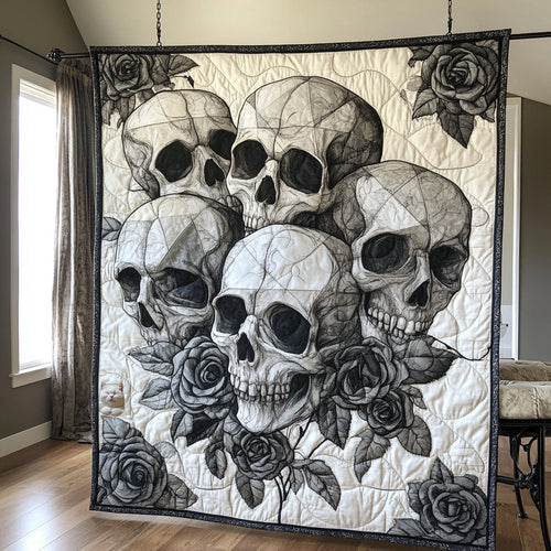 Skull And Roses WU2410005CL Quilt