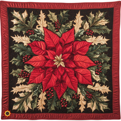 Poinsettia WU0911001CL Quilt