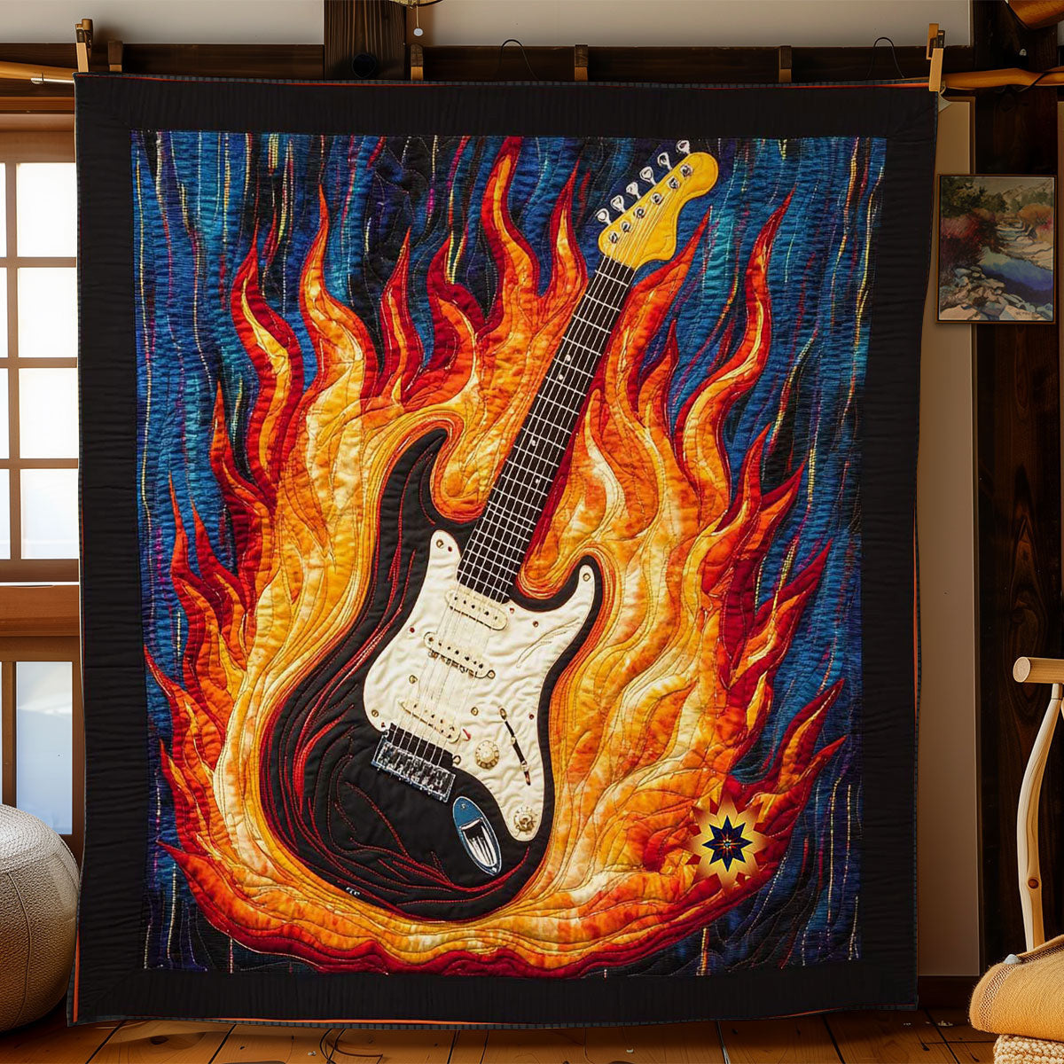 Rock Fire Guitar WN1211058CL Quilt