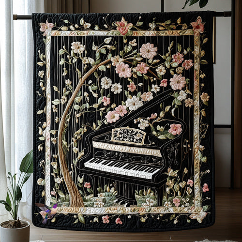 Piano Bloom Into You WU2310005CL Quilt