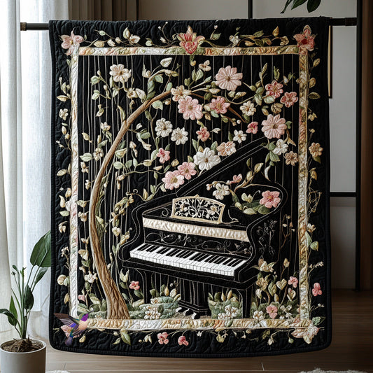 Piano Bloom Into You WU2310005CL Quilt