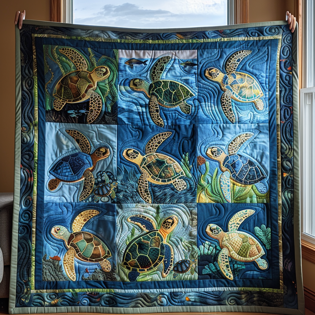 Ocean Waves XR1610002CL Quilt