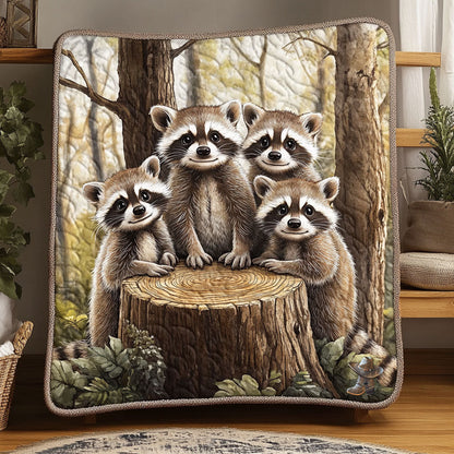 Raccoon Happy WT1610021CL Quilt