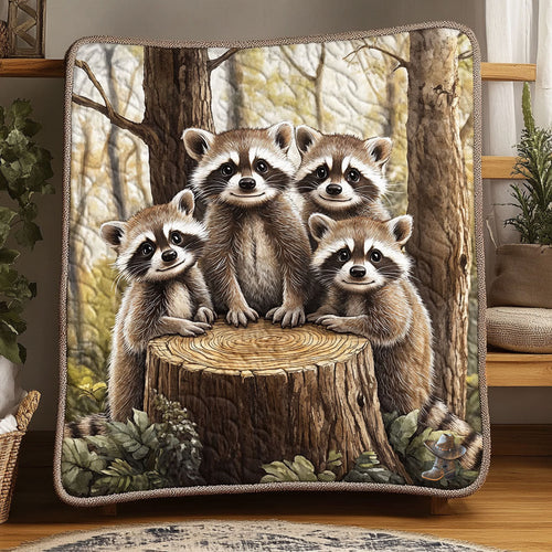 Raccoon Happy WT1610021CL Quilt