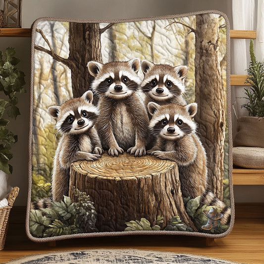Raccoon Happy WT1610021CL Quilt