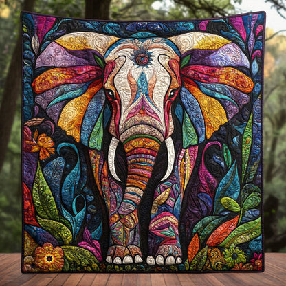 Patchwork Elephant WJ0911021CL Quilt