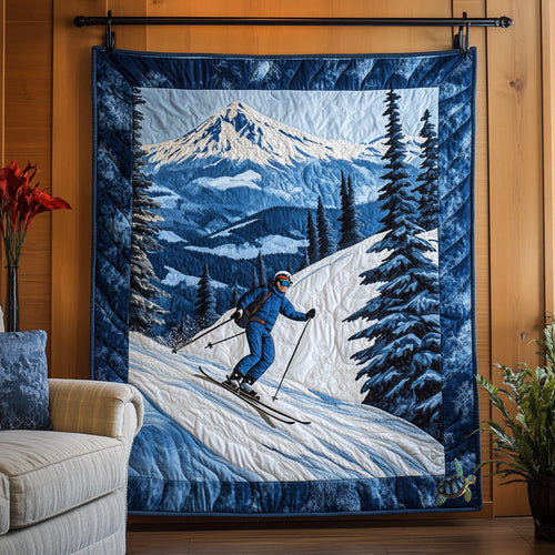 Skiing WU2110013CL Quilt