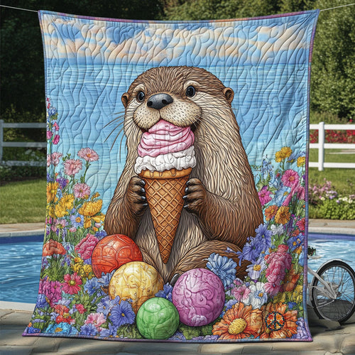 Otter Flower WT1610017CL Quilt