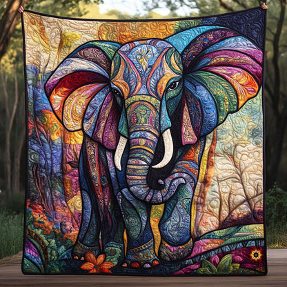 Patchwork Elephant WJ0411018CL Quilt