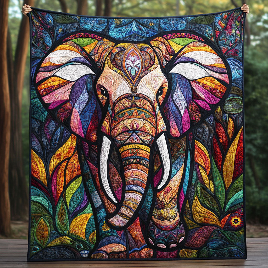 Patchwork Elephant WJ0411020CL Quilt