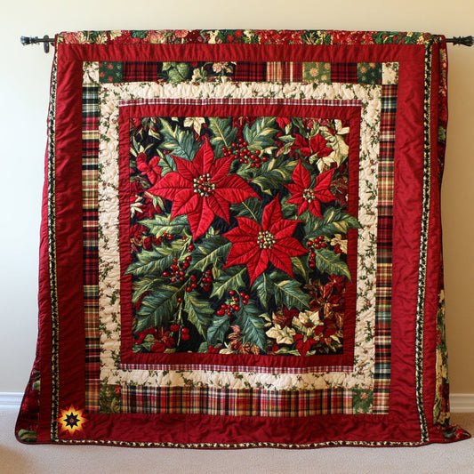 Poinsettia WU0911021CL Quilt
