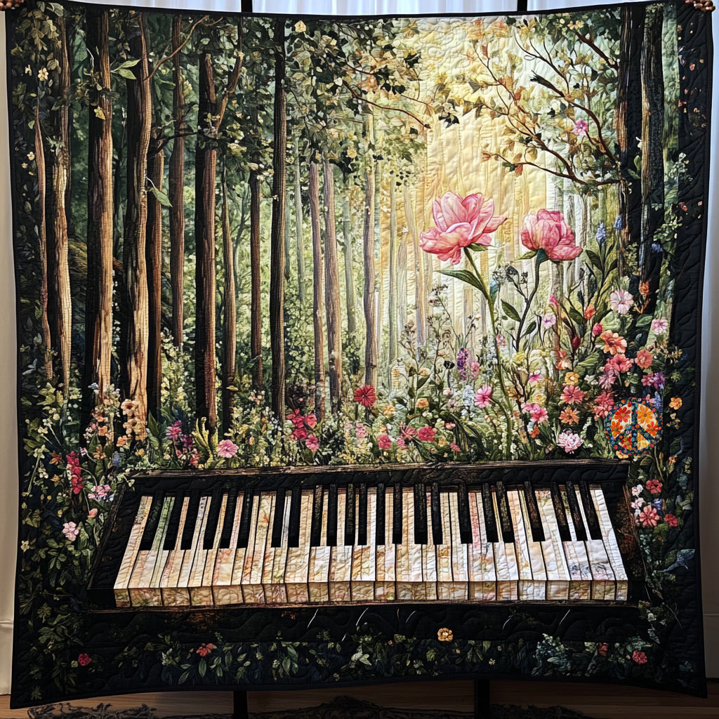 Piano Bloom Into You WU2310003CL Quilt