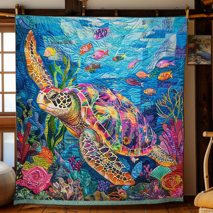Purple Turtle WJ1909013CL Quilt