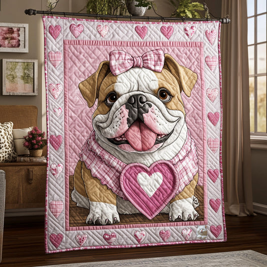 Pinky Bulldog Princess WU1710004CL Quilt