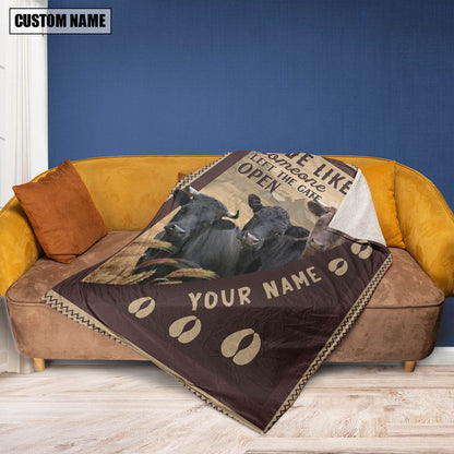 Personalized Dexter Live Like Someone Left The Gate Open Blanket, Farm Blanket, Farm Animal Blanket