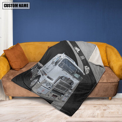 Custom Name Kenworth Trucker Blanket 2024, Farm Blanket, Farm Animal Blanket