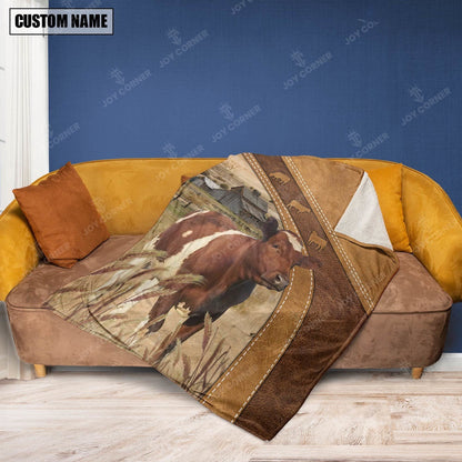 Ayrshires Custom Name Blanket Collection, Farm Blanket, Farm Animal Blanket