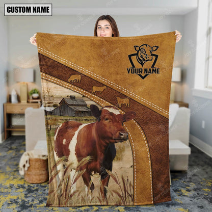 Ayrshires Custom Name Blanket Collection, Farm Blanket, Farm Animal Blanket