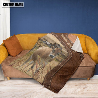 Big Custom Name Jersey Blanket, Farm Blanket, Farm Animal Blanket