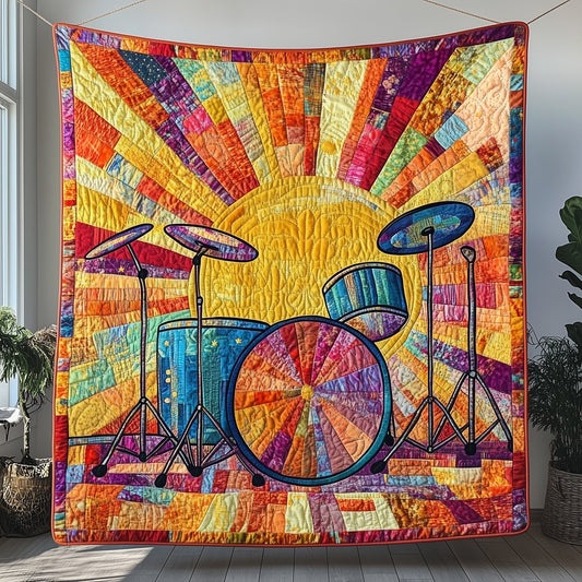 Sunshine Drum Set Quilted Blanket GFTOTP4238