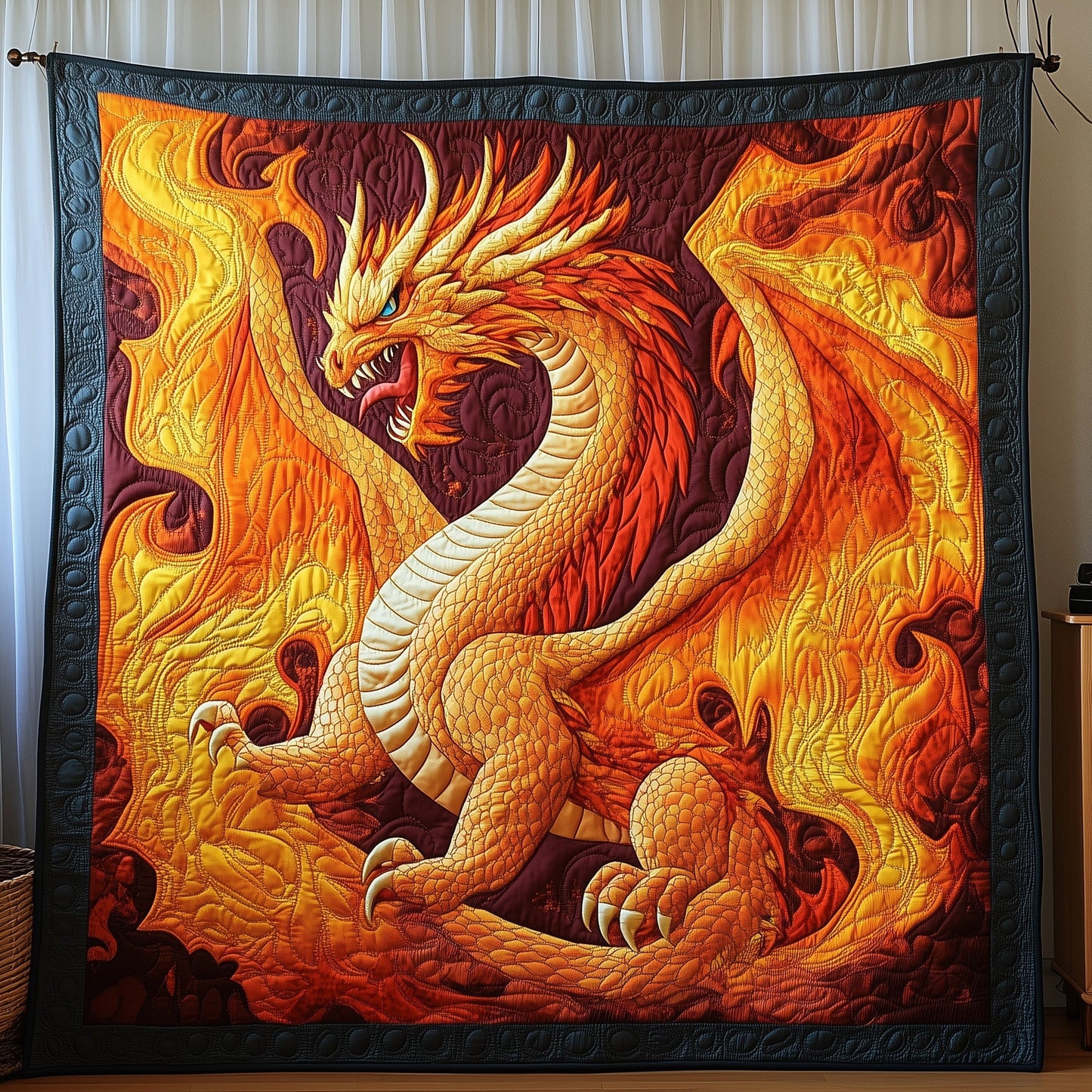 Firestorm Dragon Quilted Blanket GFTOAB3541