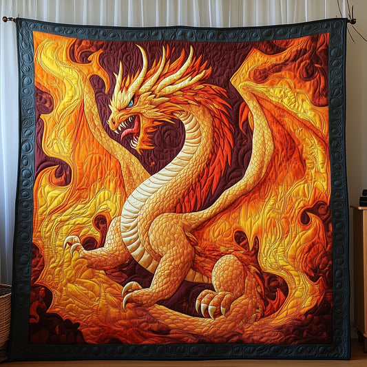 Firestorm Dragon Quilted Blanket GFTOAB3541