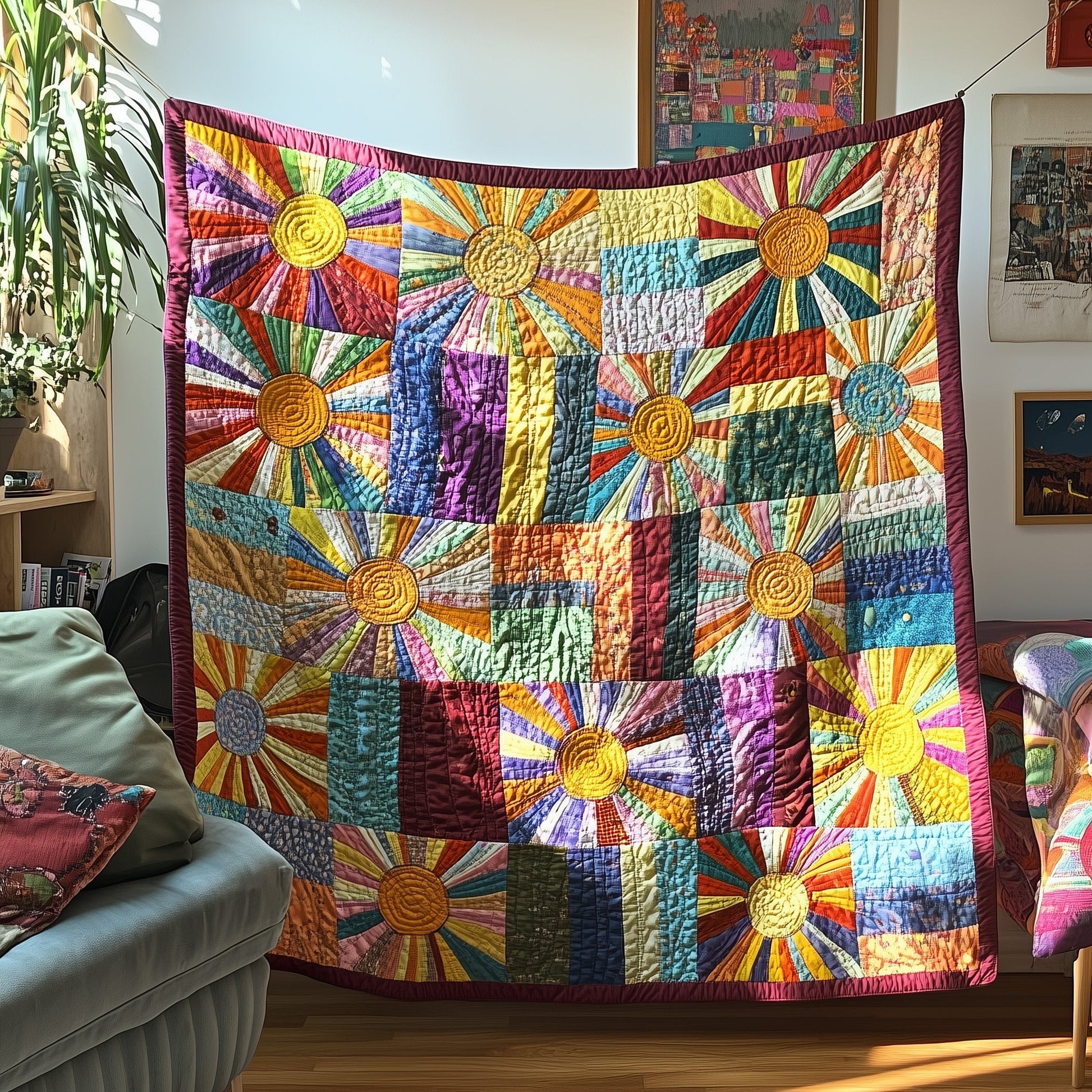 Sunburst Quilted Blanket GFTOTP4307