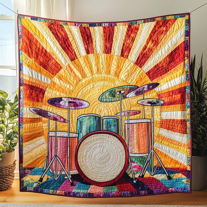 Sunshine Drum Set Quilted Blanket GFTOTP4248