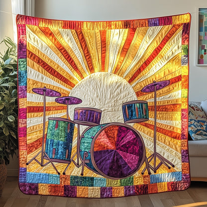 Sunshine Drum Set Quilted Blanket GFTOTP4239