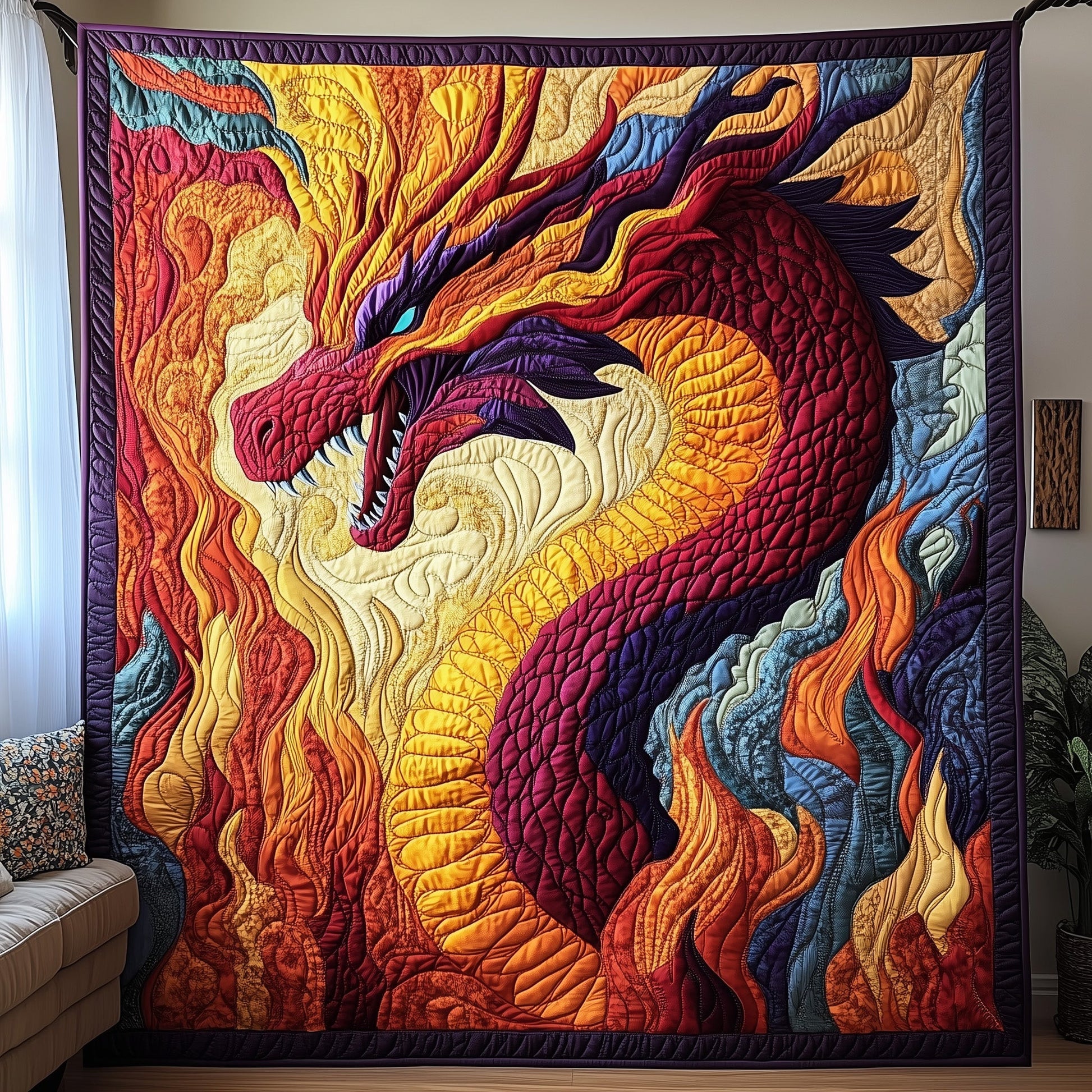 Fury of the Firelands Quilted Blanket GFTOAB3544