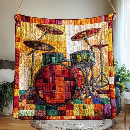 Sunshine Drum Set Quilted Blanket GFTOTP4243
