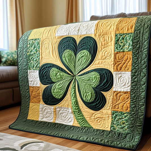 Irish Shamrock Quilted Blanket GFTOTP4286