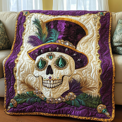 Masquerade Skull Quilted Blanket GFTOAB3483