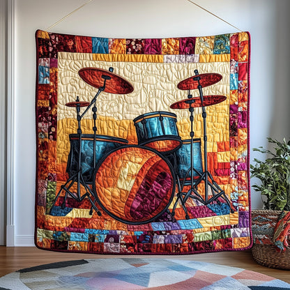 Sunshine Drum Set Quilted Blanket GFTOTP4242
