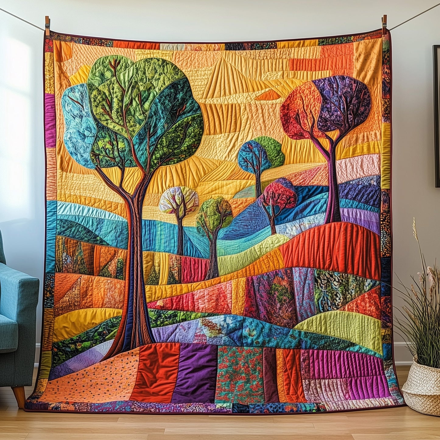 Elegant Tree Quilted Blanket GFTOTP4300
