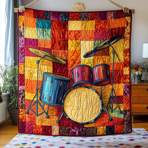Sunshine Drum Set Quilted Blanket GFTOTP4245