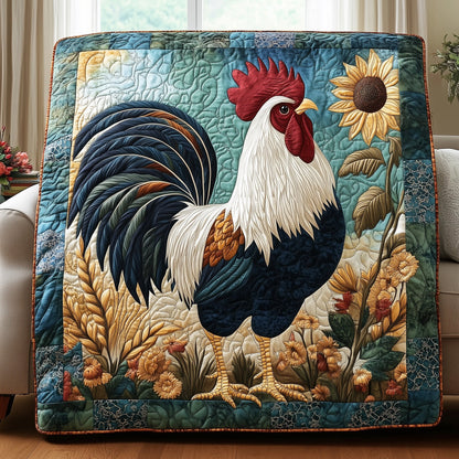 Happy Chicken Farm Quilted Blanket GFTOHD3520
