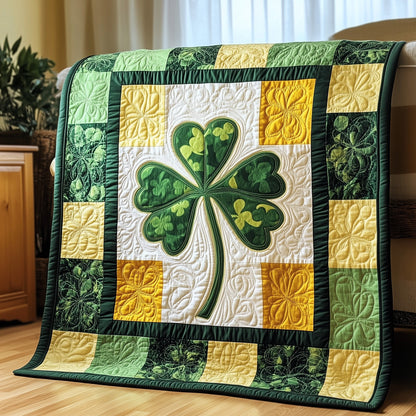 Irish Shamrock Quilted Blanket GFTOTP4285