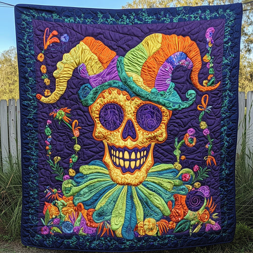 Ghostly Jester Quilted Blanket GFTOAB3494