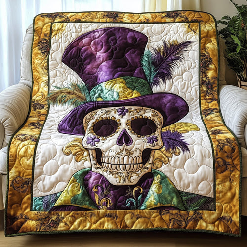Carnival of Skull Quilted Blanket GFTOAB3486