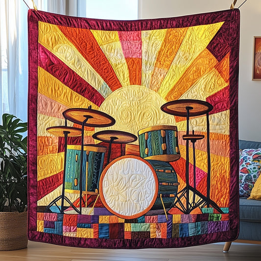Sunshine Drum Set Quilted Blanket GFTOTP4250